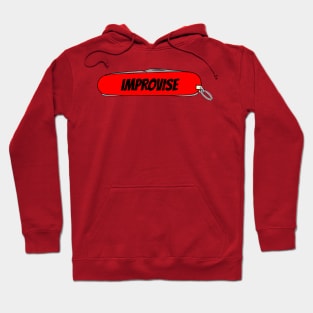 Improvise Red Army Pocket Knife Fun Tool Cut Blade Elements for People who Explore and Extend known Borders of Confort Zone. Improvise it and solve Challenges. Hoodie